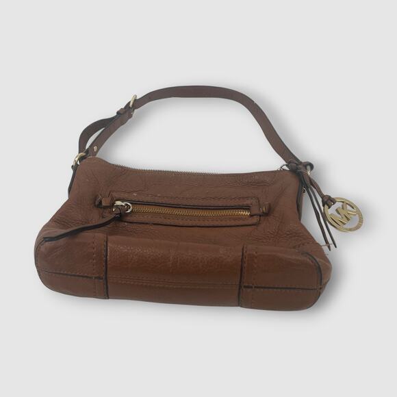 Y2k Vintage MICHAEL Michael Kors Brown Pebbled Leather Shoulder Bag - Picture 4 of 7